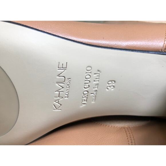 Kahmune Mila Bootie Leather Tan NEW 9 US - Picture 8 of 9